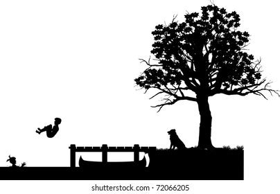 Lake Silhouette Images, Stock Photos & Vectors | Shutterstock