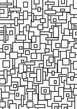 Abstract coloring Sheet Of squares By DaVincis Workshop  TPT sketch template