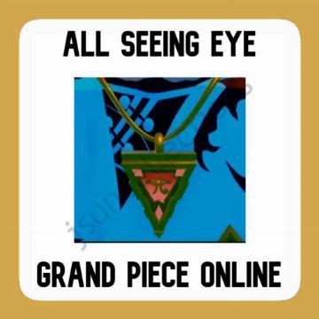 All Seeing Eye | GPO - Roblox - Grand Piece - GGMAX