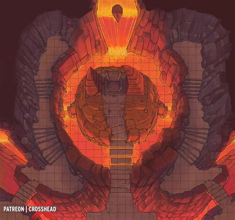 A Demonic Throne Room : dndmaps | Fantasy map, Dungeon maps, Dnd world map