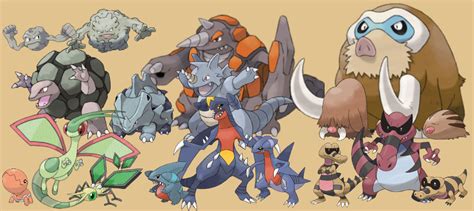 Pokemon: 3-Stage Families - Ground Types by quintonshark8713 on DeviantArt