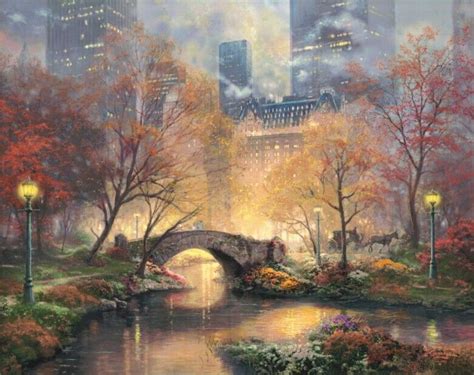 central park art - Поиск в Google | Kinkade paintings, Thomas kinkade ...