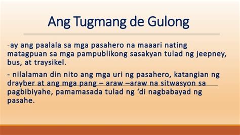 5 Halimbawa Ng Tugmang De Gulong – Halimbawa