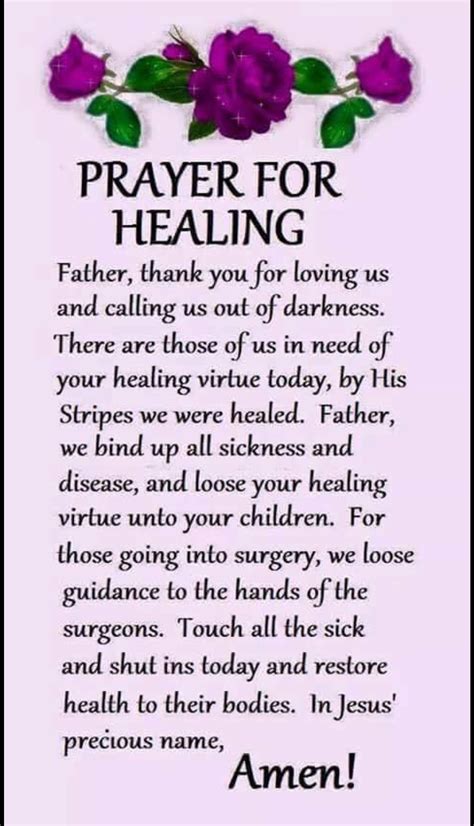 Pinterest | Prayers for healing, Prayer for healing the sick, Healing prayer quotes