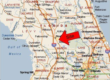 Map Of Florida Showing Ocala – Map Vector