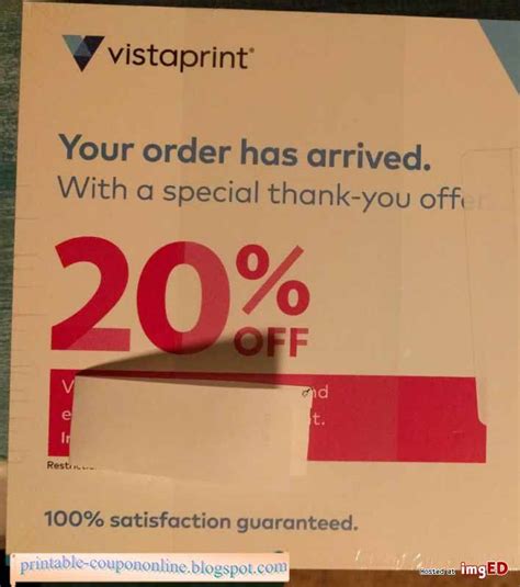 Printable Coupons 2021: Vistaprint Coupons