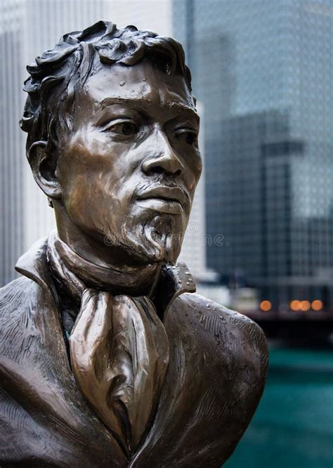 Jean Baptiste Pointe DuSable - Sculpture Editorial Stock Image - Image ...