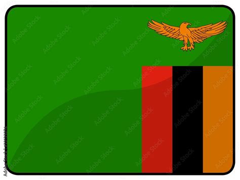 drapeau zambie zambia flag Stock Illustration | Adobe Stock