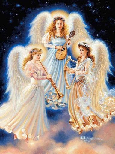 5D Diamond Painting Three Angels Making Music - Bonanza Marketplace