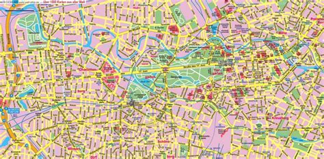 City map of Berlin | Carte touristique, Carte et plan, Voyage allemagne