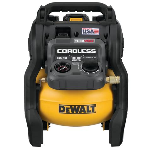 60V MAX* FLEXVOLT® 2.5 Gallon Cordless Air Compressor Kit - DCC2560T1 ...