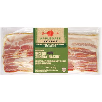 APPLEGATE - UNCURED SUNDAY BACON - 8oz | Sunac Natural Market | Brooklyn