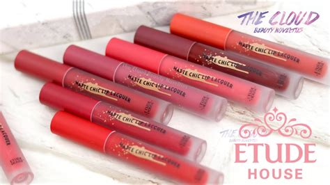 ETUDE HOUSE MATTE CHIC LIP LACQUER x RED VELVET SWATCH & REVIEW | Son kem lì HIT của hãng Etude ...