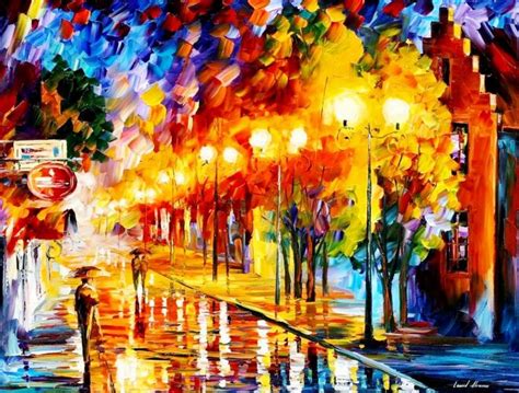 Leonidas Afremov | Pinturas brillantes, Pinturas impresionistas ...