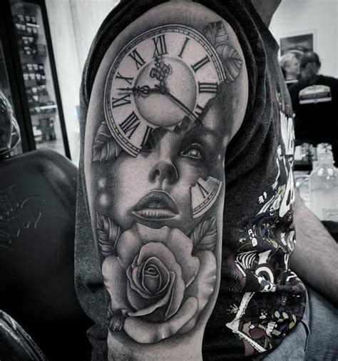 101 Best Clock Flower Tattoo Ideas That Will Blow Your Mind!