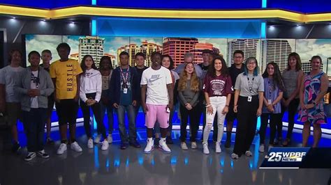 Students from Dwyer High School visit WPBF 25