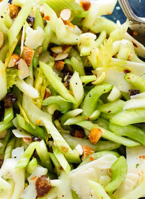 Celery Salad with Dates, Almonds and Parmesan - Cookie and Kate