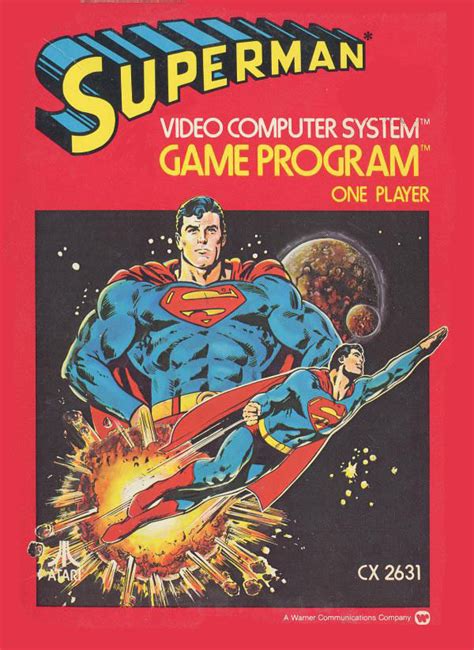 Superman (1978) Atari 2600 box cover art - MobyGames