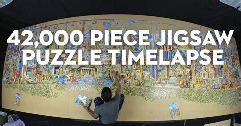 42,000 Piece Jigsaw Puzzle Timelapse