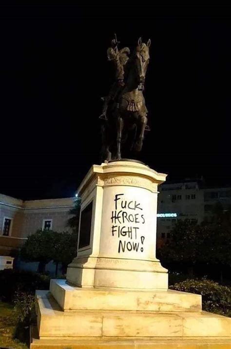 Anarchists Vandalise Alexander The Great And 1821 Greek War Hero – Greek City Times