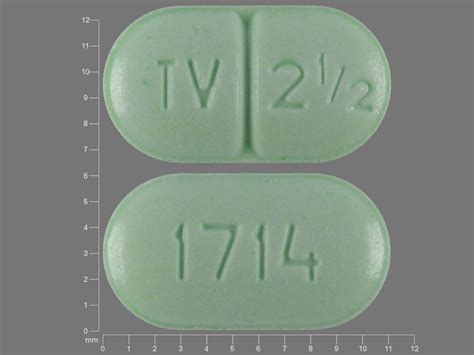 Pill Finder: TV 2 1/2 1714 Green Capsule-shape - Medicine.com