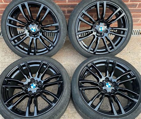 BMW 3 series M Sport 19 inch Black Alloy Wheels 5 x 120 Genuine ...