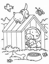 Dog And Cat  Coloring Pages sketch template