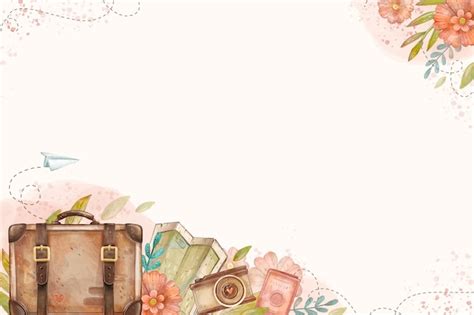 Free Vector | Watercolor background for world tourism day