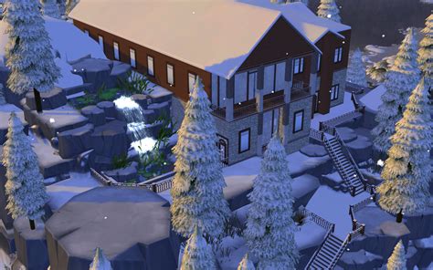 Mod The Sims - Winter Mountain Lodge