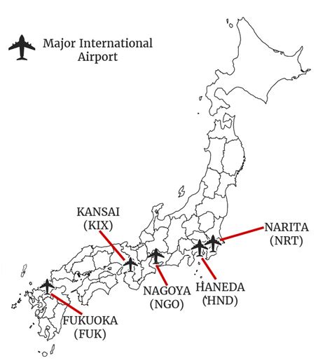 International Airports In Japan Map