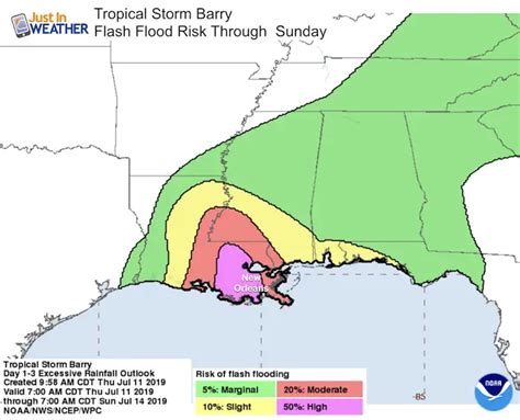 Tropical Storm Barry Named: Warning And State Of Emergency - Just In ...