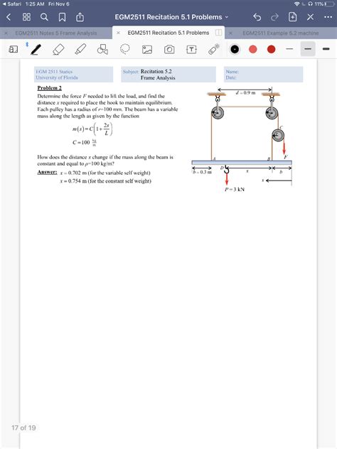 Solved make sure you define a force equilibrium and a | Chegg.com