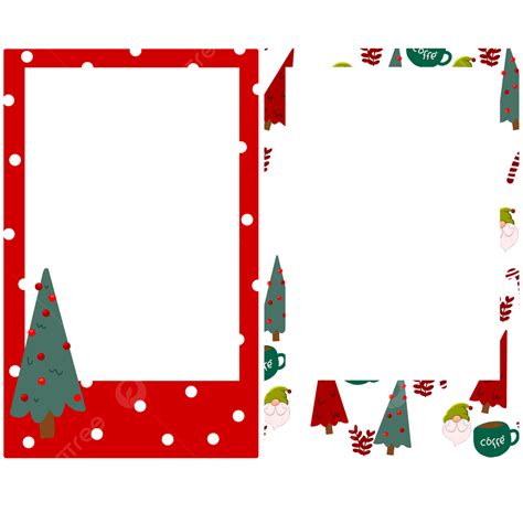Christmas Decoration Polaroid Frame With Tree Decorations, Christmas ...