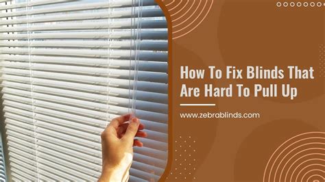 How to Fix Blinds That are Hard to Pull Up in 2020 | How to fix blinds, Blinds, Fix it