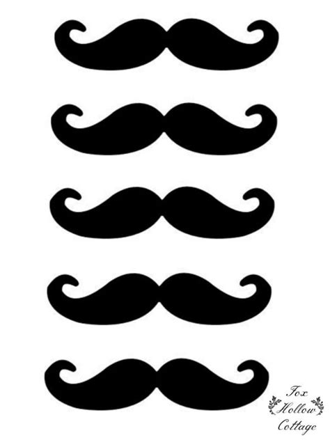 Photo Booth Mustache Printables