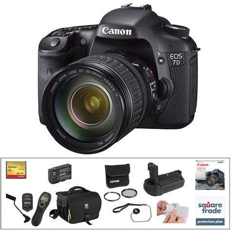 Canon EOS 7D DSLR Camera with 28-135mm Lens Deluxe Kit B&H Photo