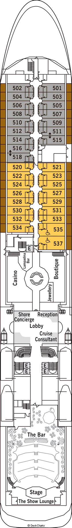 Silversea Silver Shadow Deck Plans, Ship Layout & Staterooms - Cruise ...