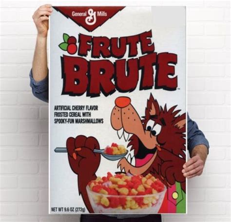 Fruit Brute Monster cereal poster 3 sizes General Mills | eBay