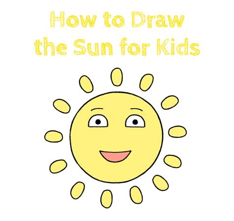 How to Draw the Sun for Kids - How to Draw Easy