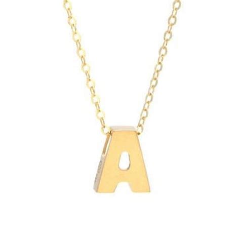 14k Solid Gold Custom Initial Necklace 14k Personalized - Etsy