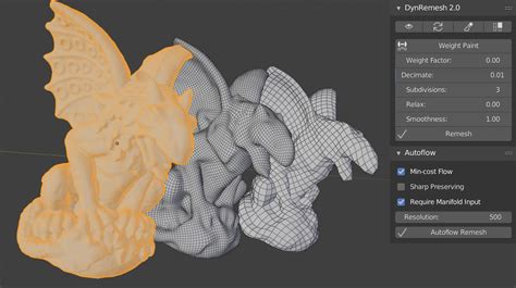 Dynamic Remesh 2.5 -Quad-based remeshing/retopology - Released Scripts ...