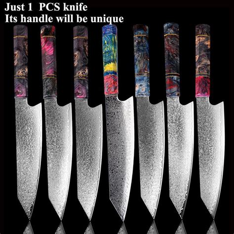 Japanese Damascus Kitchen Knives - Letcase.com