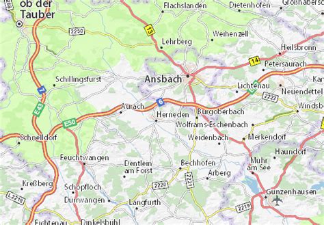 MICHELIN Hohenberg map - ViaMichelin