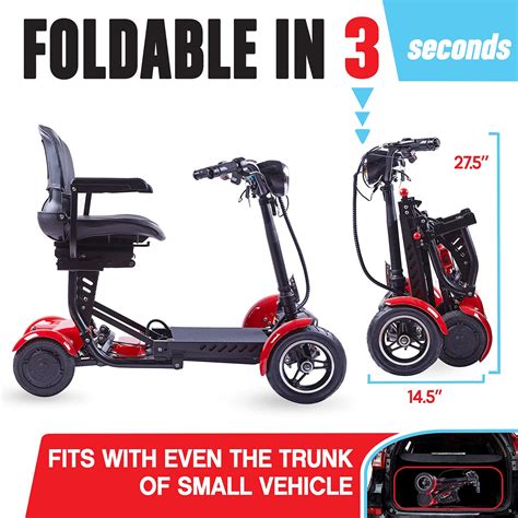 ActiWe Folding Mobility Scooter Carrier, Powered Mobility Scooters for ...