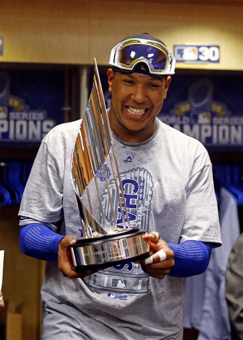 Salvador Perez earns World Series MVP - Kansas City Royals' Salvador Perez celebrates after Game ...