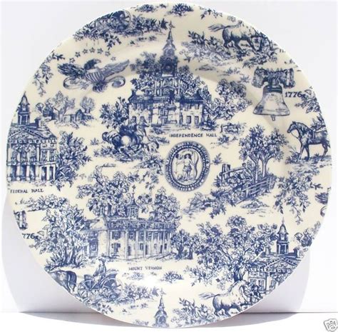 CHINTZ CHINA DINNER PLATE - BLUE TOILE - TRANSFERWARE | 食器, グラフィック