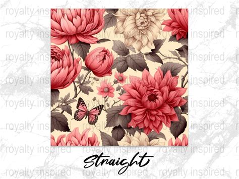 Vintage Floral Wallpaper Design, Digital Download, Botanical Art, Pink & Beige Decor - Etsy