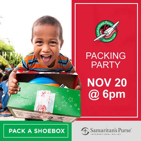 Shoebox Packing Party – Cranbrook Alliance Church