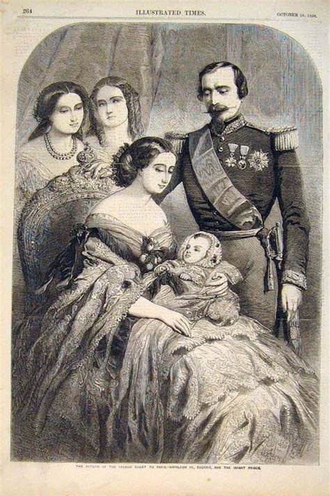 1856 - Empress Eugenie, Napoleon III, and the Prince Imperial ...