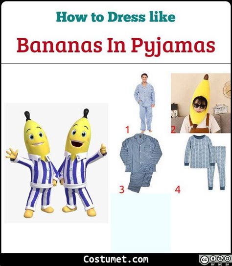 Bananas in Pyjamas Costume for Cosplay & Halloween 2022 | Bananas in pyjamas costume, Banana in ...